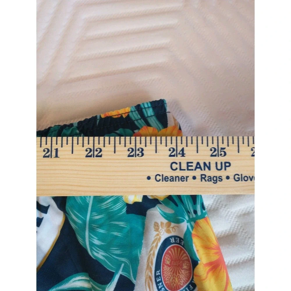 Miller Lite Swim Shorts Men's Floral 4XB Trunks Beer Logo‎ Swim Trunks Beach NWT